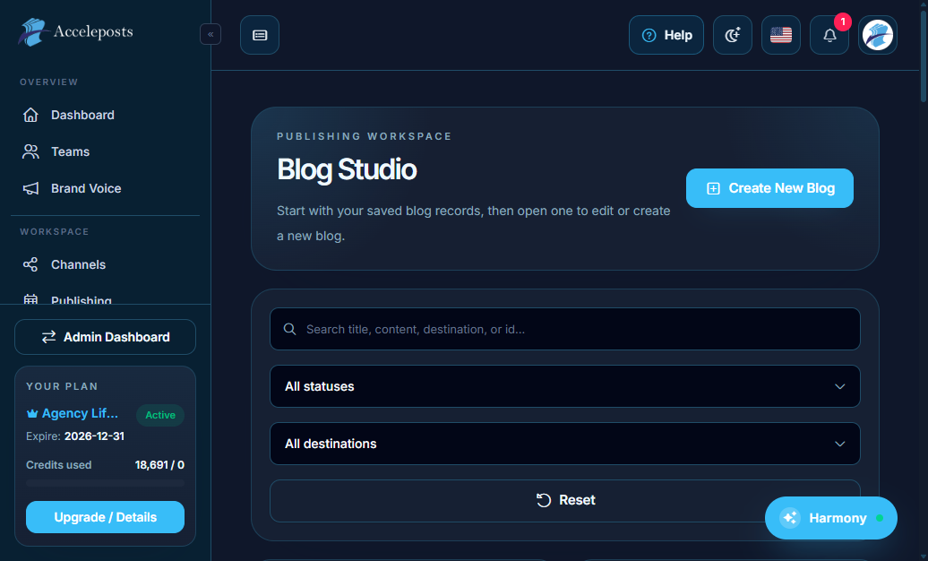Blog Studio editor