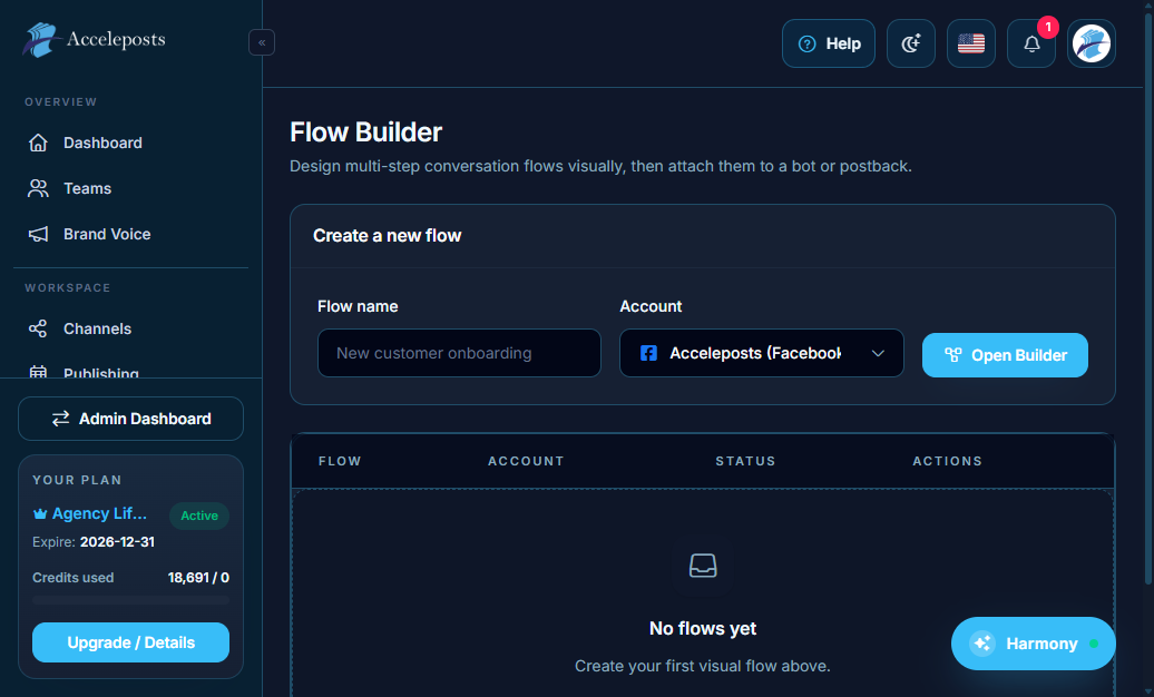 Flow Builder create-a-new-flow panel